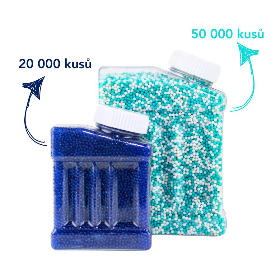 Vodní gelové kuličky (7-8 mm) - VELKÝ KANYSTR (50 000 kusů)