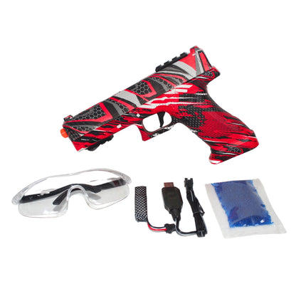 Glock ČERVENÝ pistole na vodní gelové kuličky