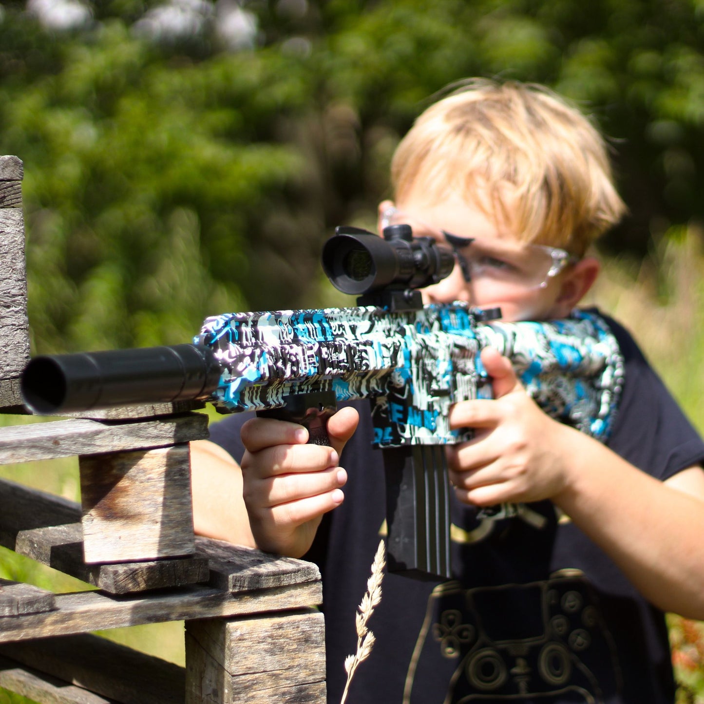 M416 MODRÁ pistole na vodní gelové kuličky