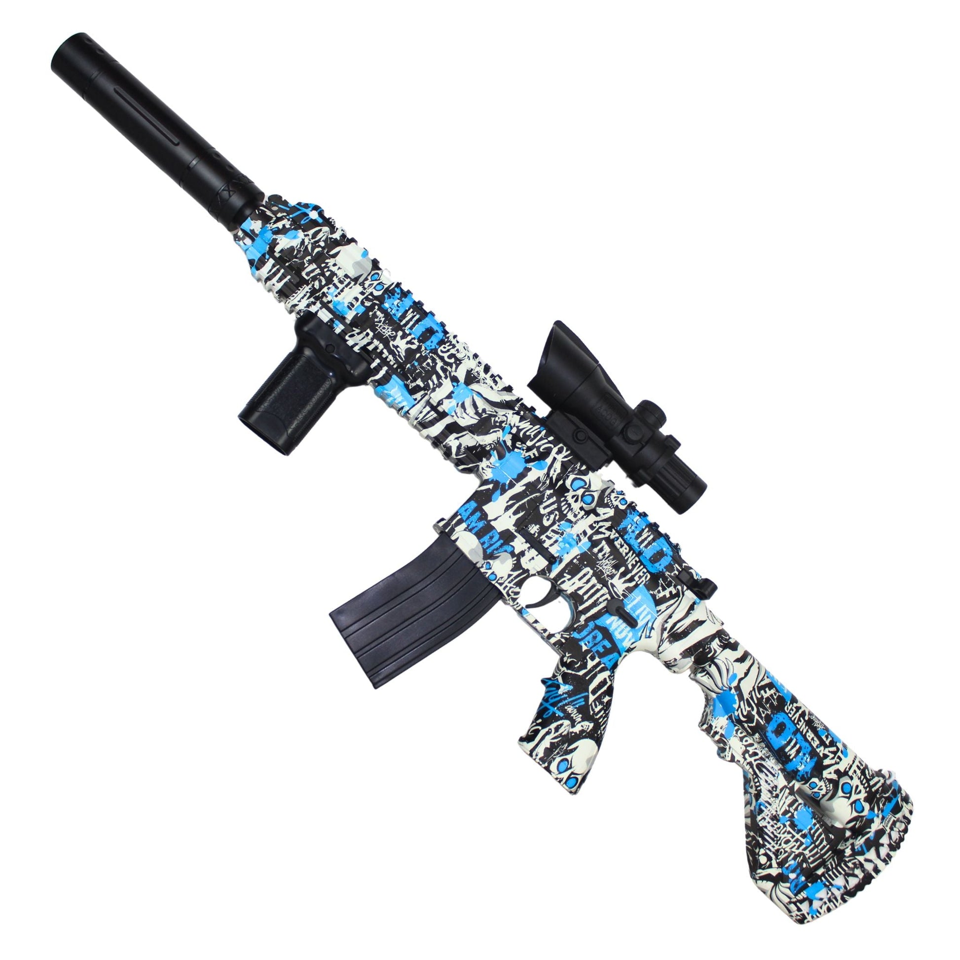 M416 Modrá – plně vybavená verze