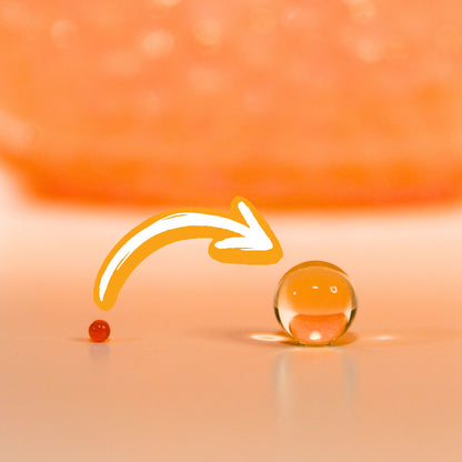 Vodní gelové kuličky (7-8 mm) - Oranžové (od 10 000 kusů)