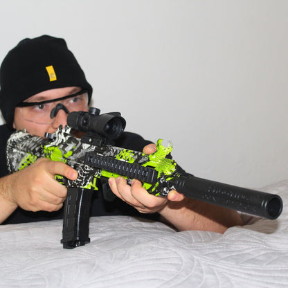 M416 Zelená - MINI Blaster na gelové kuličky
