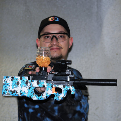 P90 Mini na vodní gelové kuličky modrá